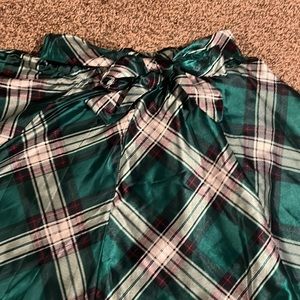 Green plaid full skirt Cato medium, brand new with tags